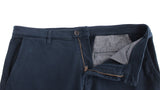 Élégant chinos de chinos en coton bleu