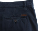 Elegante blaue Baumwollstreck -Chinos