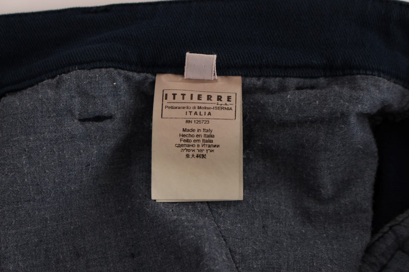 Élégant chinos de chinos en coton bleu