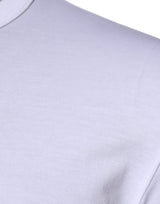 White Cotton Crew Neck Short Sleeves T-shirt