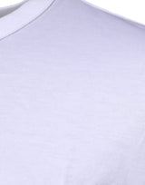 White Cotton Crew Neck Short Sleeves T-shirt