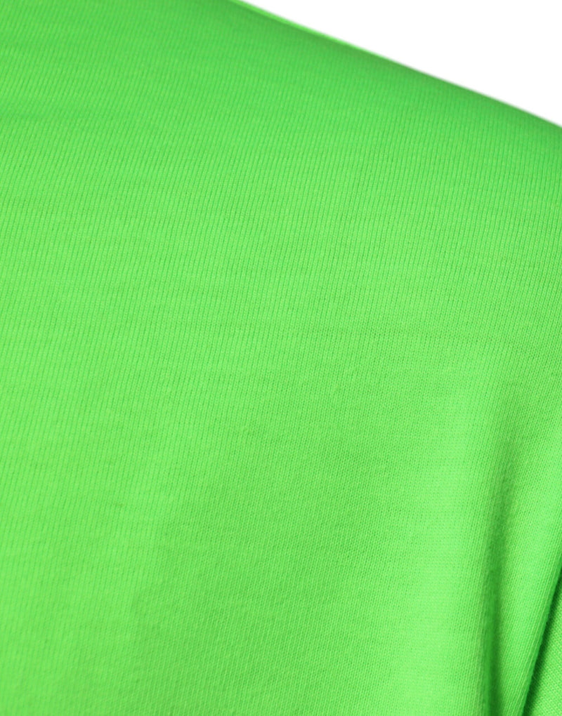 Green DG Logo Cotton Crew Neck T-shirt