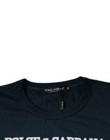 Dark Blue D&G King Of Love Crew Neck T-shirt