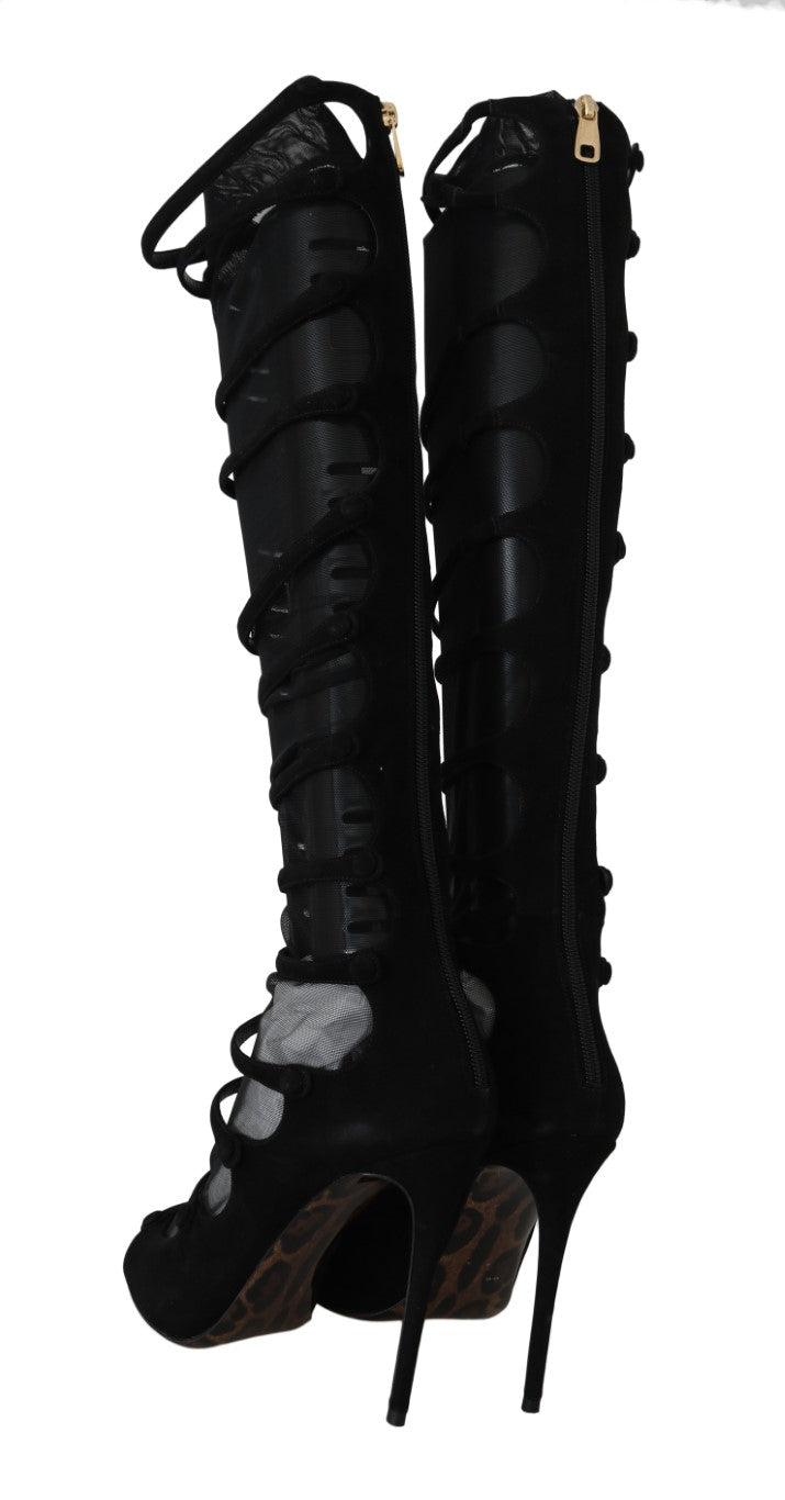 Eleganz neu definiert: schicke kniehohe Stiletto-Stiefel