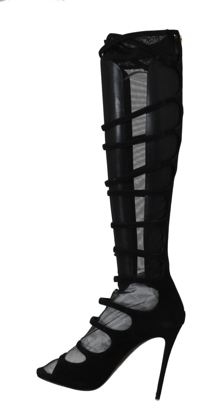 Eleganz neu definiert: schicke kniehohe Stiletto-Stiefel