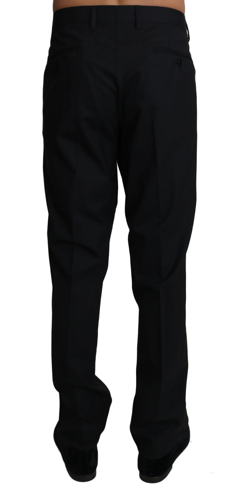 Elegante schwarze formale Wollmischhose