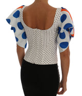 Elegantes Polka Dot Bustier Top