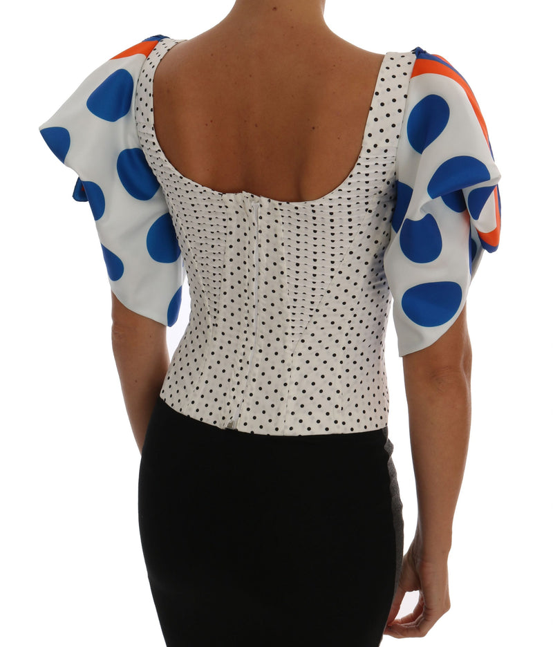 Elegante Polka Dot Bustier Top