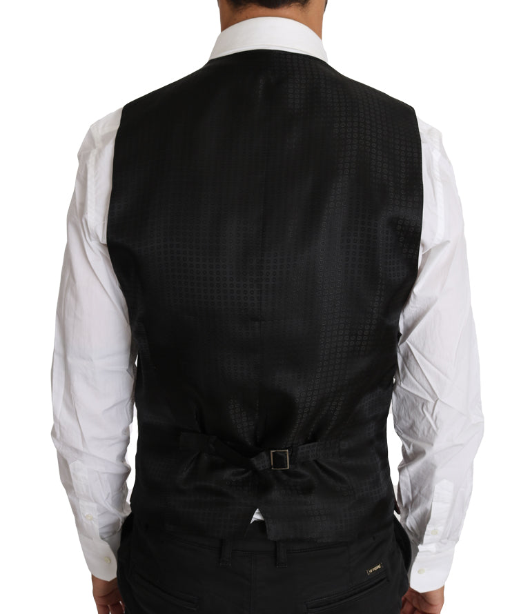 Elegante chaleco formal de hombres estampados morados