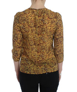 Blusa de seda con estampado de mosaico siciliano