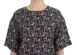 Blusa de seda sicilia encantada con estampado llave