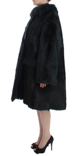 Veste de manteau de shearling exquise