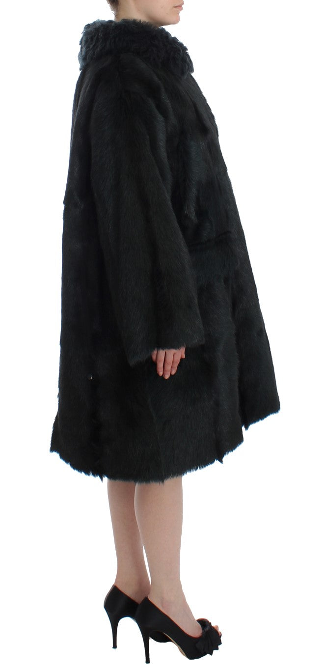 Veste de manteau de shearling exquise