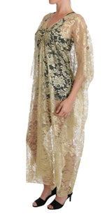 Golden Floral Lace Kaftan Soss