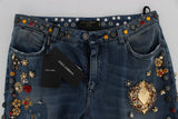 Enchanted Sicily Embellished Boyfriend Jeans