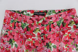 Πολύχρωμα Floral Silk Capri παντελόνι