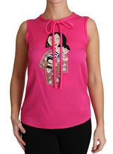 Elegant Pink Silk Family Tank Top Shirt