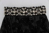 Crystal Sequined Silk High Goist Shorts