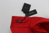 Red Seidenkristall, die Shorts mit hoher Taille verleihen