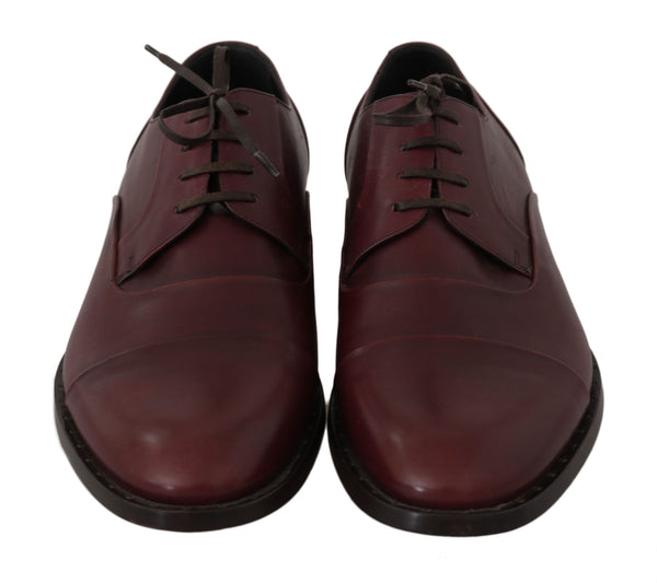 Chaussures en cuir élégant Bordeaux