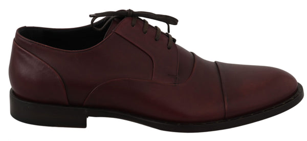 Chaussures en cuir élégant Bordeaux