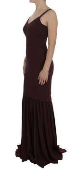 Elegantes Bordeaux -Scheidekleid