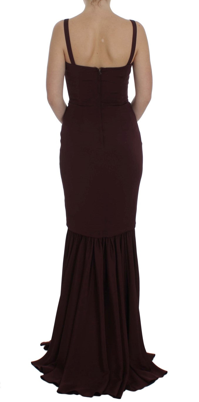 Elegantes Bordeaux -Scheidekleid