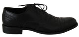 Eleganti scarpe abiti a Wingtip in pelle nera