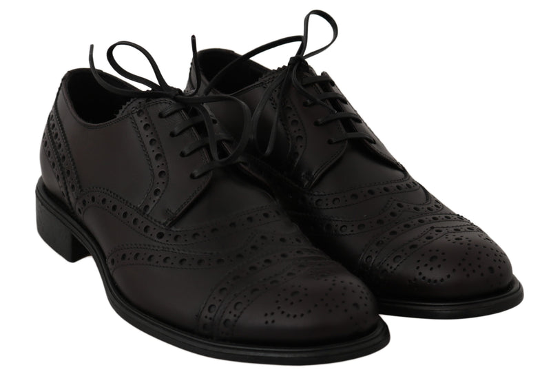 Elegante Bordeaux Wingtip Derby Dressschuhe