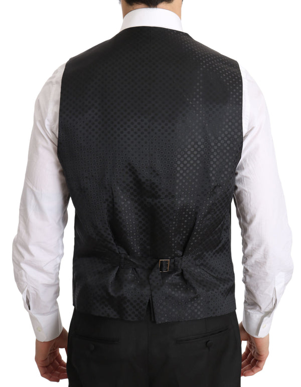 Elegante gilet formale grigio - adattamento regolare