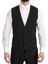 Elegante chaleco formal gris - ajuste regular