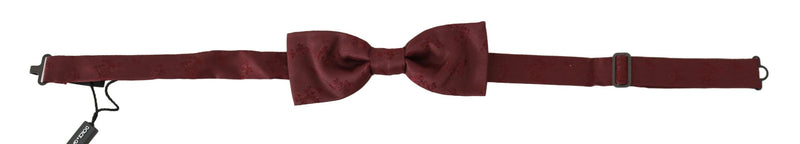 Elegant Maroon Silk Bow à nœud papillon