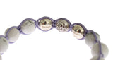 Bracelet élégant en argent violet et hurlement