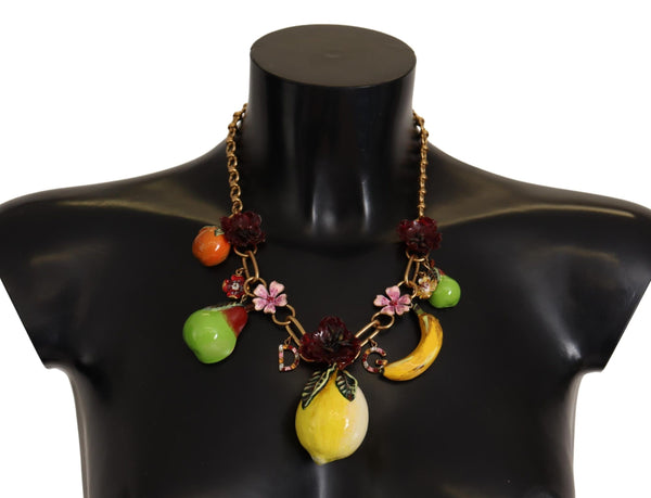 Chic Gold Statement Collier de fruits en Sicile