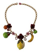 Declaración de oro chic sicilia collar de frutas