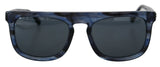 Elegante blaue Acetat -Sonnenbrille