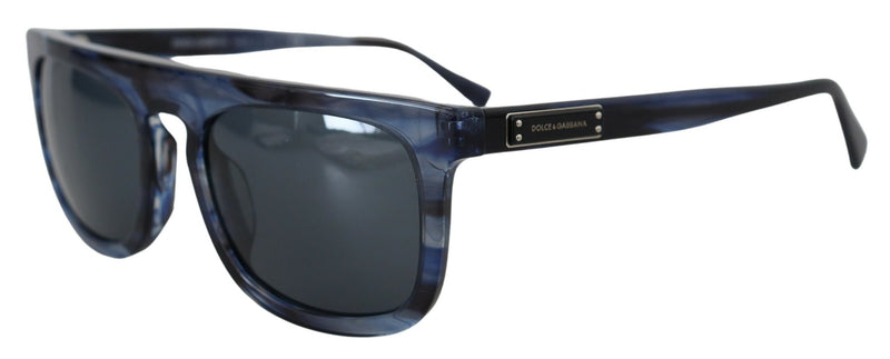 Eleganti occhiali da sole acetato blu