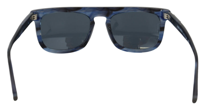 Eleganti occhiali da sole acetato blu