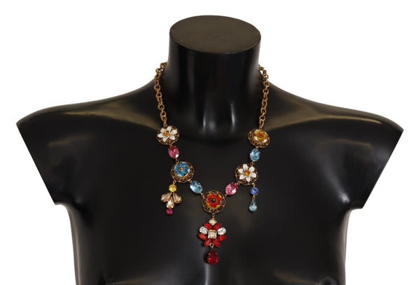 Elegante collana di dichiarazione floreale