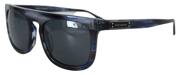 Elegante blaue Acetat -Sonnenbrille für Frauen