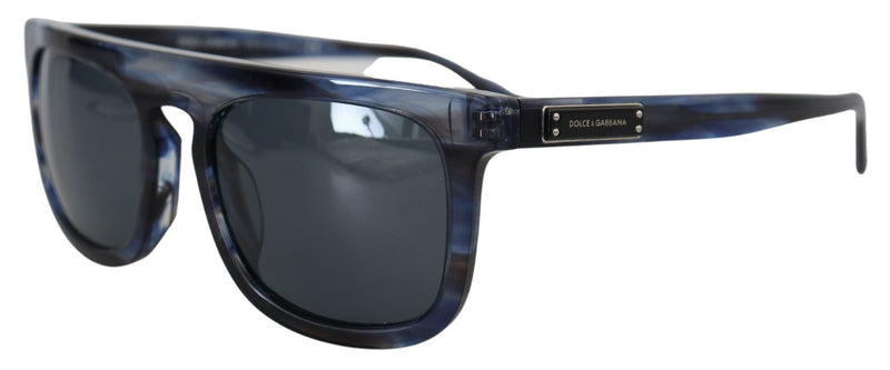 Elegante blaue Acetat -Sonnenbrille für Frauen