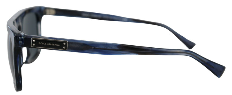 Elegantes gafas de sol de acetato azul para mujeres