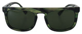 Gafas de sol de protección de rayos UV de color verde elegantes