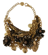 Collar de declaración de oro de glamour de siciliano