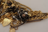 Collana di dichiarazione d'oro glamour siciliano