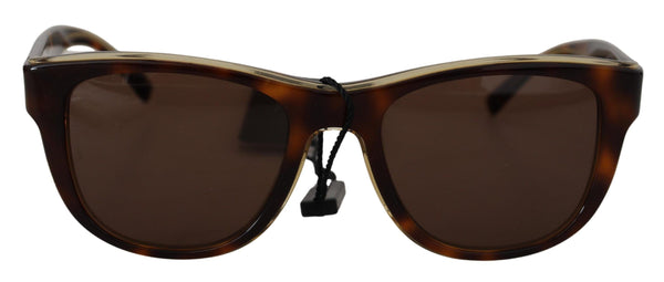 Occhiali da sole acetato marrone unisex chic