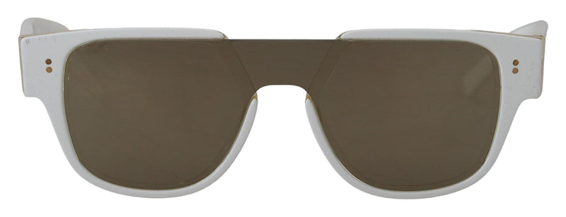 Elegantes gafas de sol de acetato blanco para mujeres