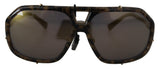 Chic Aviator spiegelte die braune Sonnenbrille aus