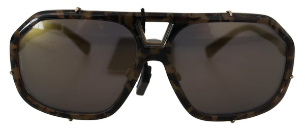 Chic Aviator spiegelte die braune Sonnenbrille aus