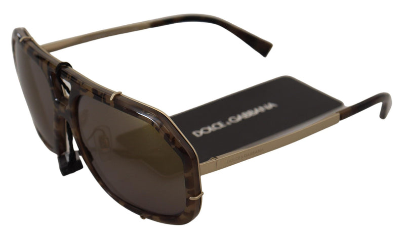 Chic Aviator spiegelte die braune Sonnenbrille aus